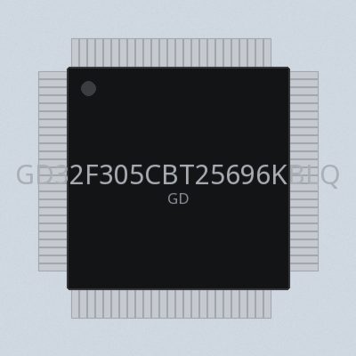 GD32F305CBT25696KBLQFP100-4085