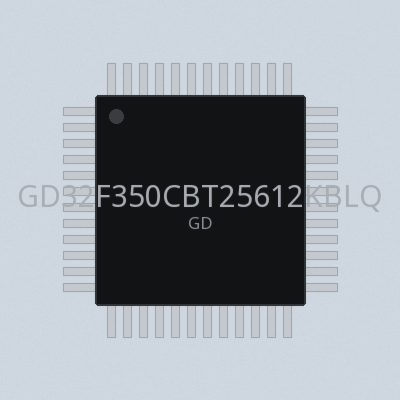 GD32F350CBT25612KBLQFP48-40125