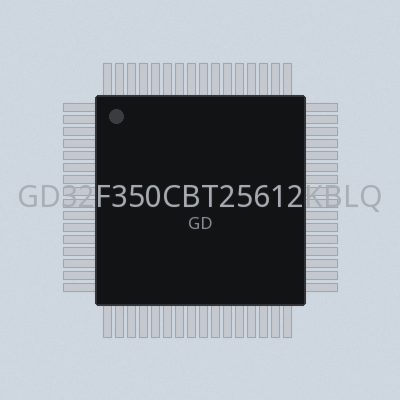 GD32F350CBT25612KBLQFP64-40105