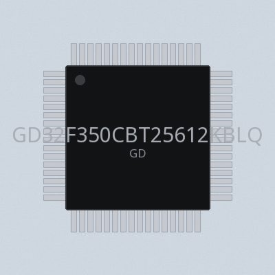 GD32F350CBT25612KBLQFP64-4085
