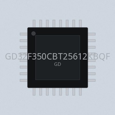 GD32F350CBT25612KBQFN32-40125