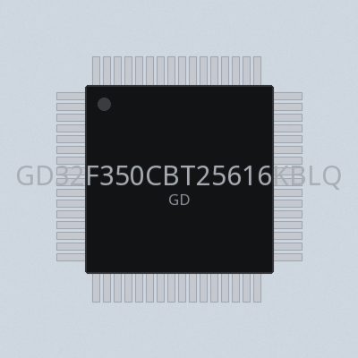 GD32F350CBT25616KBLQFP64-40105