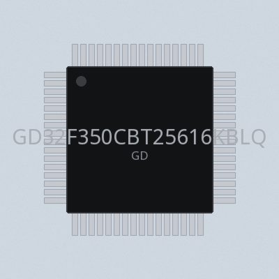 GD32F350CBT25616KBLQFP64-40125