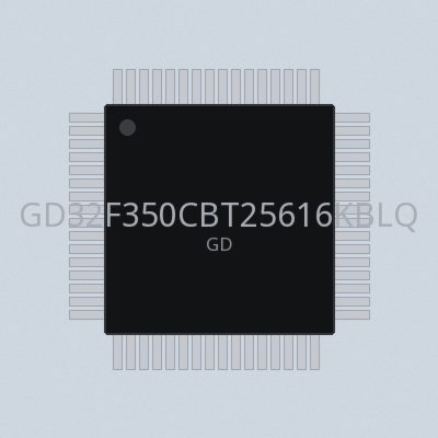 GD32F350CBT25616KBLQFP64-4085