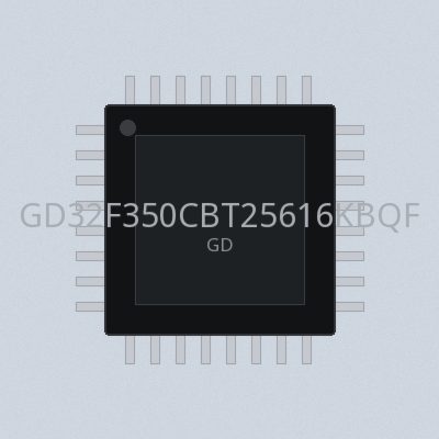 GD32F350CBT25616KBQFN32-40125