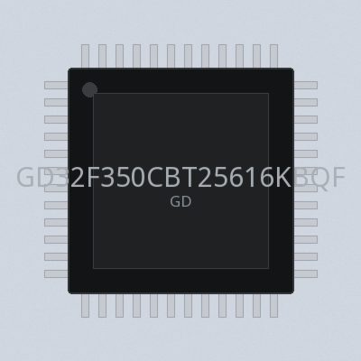 GD32F350CBT25616KBQFN48-40125