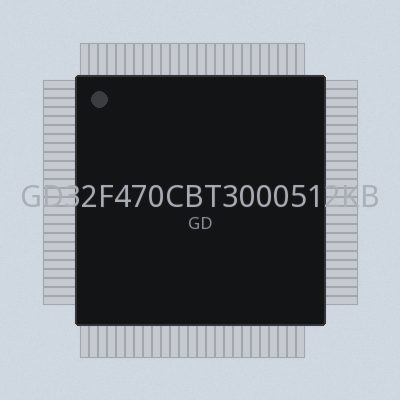 GD32F470CBT3000512KBLQFP100-4085